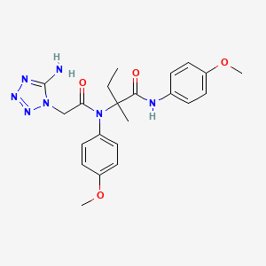 N~2~-[(5-amino-1H-tetrazol-1-yl)acetyl]-N,N~2~-bis(4-methoxyphenyl)isovalinamide