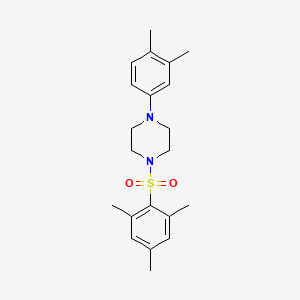 1-(3,4-Dimethyl-phenyl)-4-(2,4,6-trimethyl-benzenesulfonyl)-piperazine