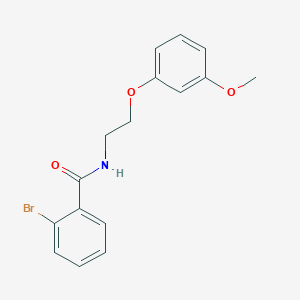 molecular formula C16H16BrNO3 B11507446 2-bromo-N-[2-(3-methoxyphenoxy)ethyl]benzamide 