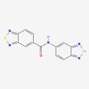 molecular formula C13H7N5OSSe B11507447 N-(2,1,3-benzoselenadiazol-5-yl)-2,1,3-benzothiadiazole-5-carboxamide 