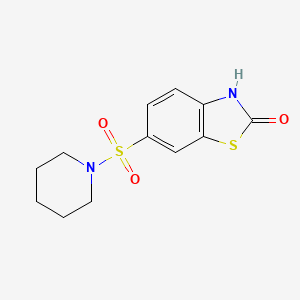 6-(piperidin-1-ylsulfonyl)-1,3-benzothiazol-2(3H)-one