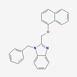 1-benzyl-2-[(naphthalen-1-yloxy)methyl]-1H-benzimidazole