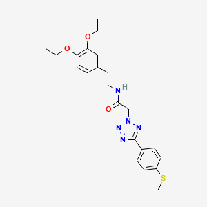 N-[2-(3,4-diethoxyphenyl)ethyl]-2-{5-[4-(methylsulfanyl)phenyl]-2H-tetrazol-2-yl}acetamide