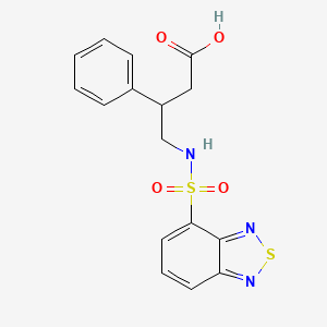 4-[(2,1,3-Benzothiadiazol-4-ylsulfonyl)amino]-3-phenylbutanoic acid