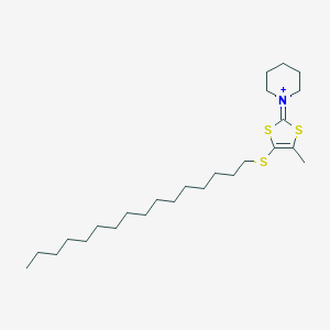 5-(Hexadecylsulfanyl)-4-methyl-2-piperidino-1,3-dithiol-1-ium