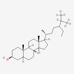 molecular formula C₂₉H₄₅D₇O B1150753 (3S,5S,8R,9S,10S,13R,14S,17R)-10,13-dimethyl-17-[(2R)-6,7,7,7-tetradeuterio-5-ethyl-6-(trideuteriomethyl)heptan-2-yl]-2,3,4,5,6,7,8,9,11,12,14,15,16,17-tetradecahydro-1H-cyclopenta[a]phenanthren-3-ol 