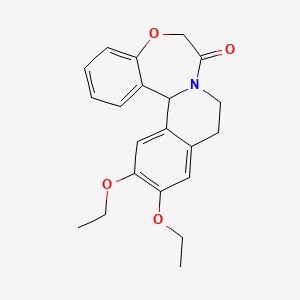 12,13-diethoxy-10,14b-dihydro-9H-isoquino[2,1-d][1,4]benzoxazepin-7(6H)-one