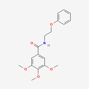 molecular formula C18H21NO5 B11507594 3,4,5-trimethoxy-N-(2-phenoxyethyl)benzamide 