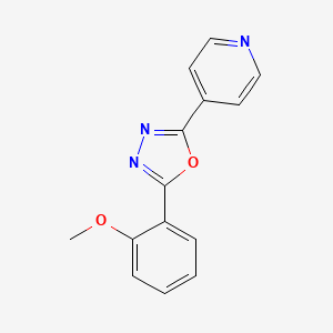 4-[5-(2-Methoxyphenyl)-1,3,4-oxadiazol-2-yl]pyridine