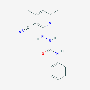 2-(3-cyano-4,6-dimethylpyridin-2-yl)-N-phenylhydrazinecarboxamide