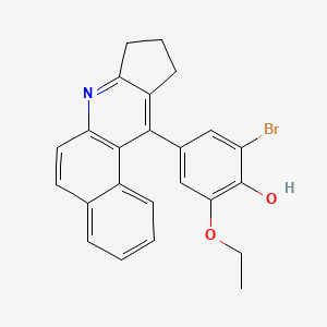 2-bromo-4-(9,10-dihydro-8H-benzo[f]cyclopenta[b]quinolin-11-yl)-6-ethoxyphenol