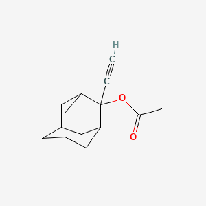 molecular formula C14H18O2 B11507706 2-Ethynyladamantan-2-yl acetate 