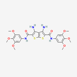 3,4-diamino-N,N'-bis(3,4,5-trimethoxyphenyl)thieno[2,3-b]thiophene-2,5-dicarboxamide