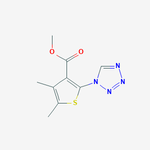 methyl 4,5-dimethyl-2-(1H-tetrazol-1-yl)thiophene-3-carboxylate