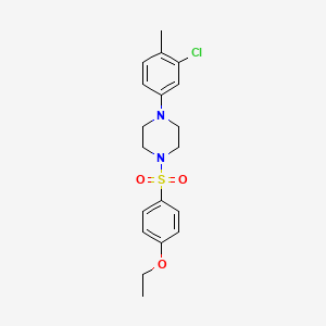 1-(3-Chloro-4-methylphenyl)-4-[(4-ethoxyphenyl)sulfonyl]piperazine