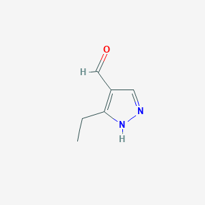 B115078 3-Ethyl-1H-pyrazole-4-carbaldehyde CAS No. 154926-98-4