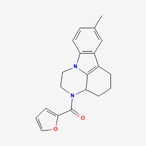 (Furan-2-yl)(8-methyl-1,2,3a,4,5,6-hexahydropyrazino[3,2,1-jk]carbazol-3-yl)methanone