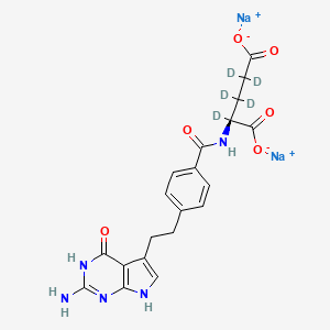 disodium;(2S)-2-[[4-[2-(2-amino-4-oxo-3,7-dihydropyrrolo[2,3-d]pyrimidin-5-yl)ethyl]benzoyl]amino]-2,3,3,4,4-pentadeuteriopentanedioate