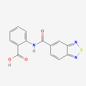 molecular formula C14H9N3O3S B11507858 2-[(2,1,3-Benzothiadiazol-5-ylcarbonyl)amino]benzoic acid 