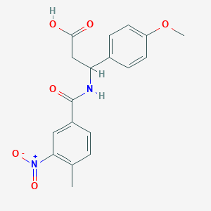 3-(4-Methoxyphenyl)-3-{[(4-methyl-3-nitrophenyl)carbonyl]amino}propanoic acid