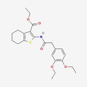 Ethyl 2-{[(3,4-diethoxyphenyl)acetyl]amino}-4,5,6,7-tetrahydro-1-benzothiophene-3-carboxylate