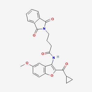 N-[2-(cyclopropylcarbonyl)-5-methoxy-1-benzofuran-3-yl]-4-(1,3-dioxo-1,3-dihydro-2H-isoindol-2-yl)butanamide