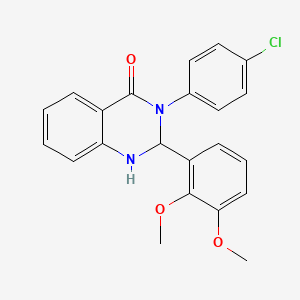 3-(4-chlorophenyl)-2-(2,3-dimethoxyphenyl)-2,3-dihydroquinazolin-4(1H)-one