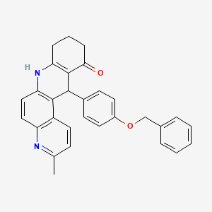 12-[4-(benzyloxy)phenyl]-3-methyl-8,9,10,12-tetrahydrobenzo[b][4,7]phenanthrolin-11(7H)-one