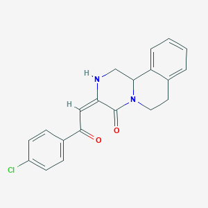 3-[2-(4-Chloro-phenyl)-2-oxo-ethylidene]-1,2,3,6,7,11b-hexahydro-pyrazino[2,1-a]isoquinolin-4-one