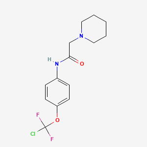 N-[4-(Chloro-difluoro-methoxy)-phenyl]-2-piperidin-1-yl-acetamide