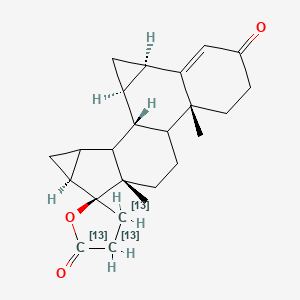 (1'R,2'R,4'R,5S,10'R,14'S,16'S,18'S)-10',14'-dimethylspiro[(2,3,4-13C3)oxolane-5,15'-hexacyclo[9.8.0.02,4.05,10.014,19.016,18]nonadec-5-ene]-2,7'-dione