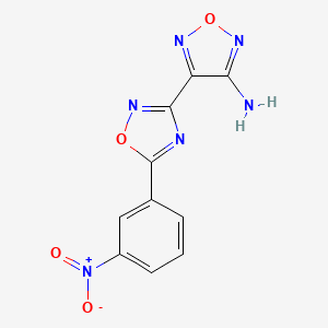 4-[5-(3-Nitrophenyl)-1,2,4-oxadiazol-3-yl]-1,2,5-oxadiazol-3-amine