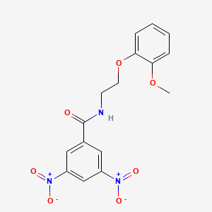 N-[2-(2-methoxyphenoxy)ethyl]-3,5-dinitrobenzamide