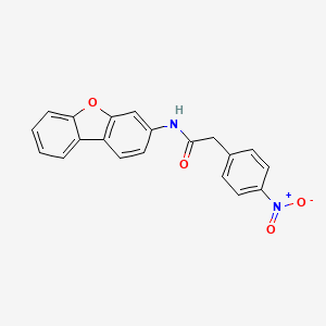 N-Dibenzofuran-3-yl-2-(4-nitro-phenyl)-acetamide