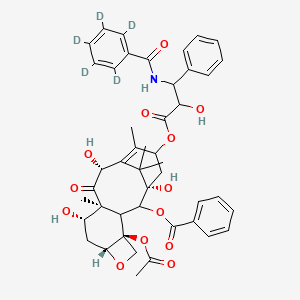 molecular formula C₄₅H₄₄D₅NO₁₃ B1150811 [(1S,4S,7R,9S,10S,12R)-4-acetyloxy-1,9,12-trihydroxy-15-[2-hydroxy-3-[(2,3,4,5,6-pentadeuteriobenzoyl)amino]-3-phenylpropanoyl]oxy-10,14,17,17-tetramethyl-11-oxo-6-oxatetracyclo[11.3.1.03,10.04,7]heptadec-13-en-2-yl] benzoate 