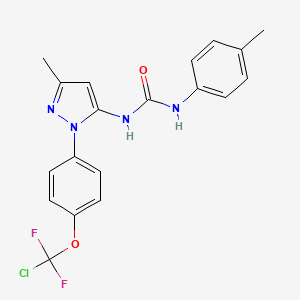 1-(1-{4-[chloro(difluoro)methoxy]phenyl}-3-methyl-1H-pyrazol-5-yl)-3-(4-methylphenyl)urea