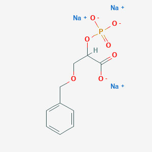 molecular formula C₁₀H₁₀Na₃O₇P B1150814 Trisodium;3-phenylmethoxy-2-phosphonatooxypropanoate 