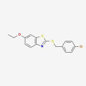 2-(4-Bromo-benzylsulfanyl)-6-ethoxy-benzothiazole