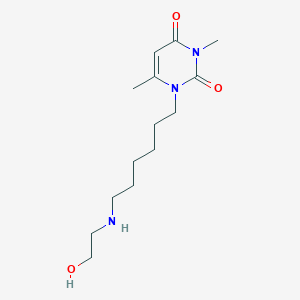 1-{6-[(2-hydroxyethyl)amino]hexyl}-3,6-dimethylpyrimidine-2,4(1H,3H)-dione