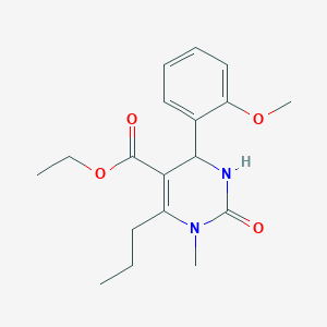 Ethyl 4-(2-methoxyphenyl)-1-methyl-2-oxo-6-propyl-1,2,3,4-tetrahydropyrimidine-5-carboxylate