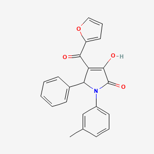 4-(2-furylcarbonyl)-3-hydroxy-1-(3-methylphenyl)-5-phenyl-1,5-dihydro-2H-pyrrol-2-one