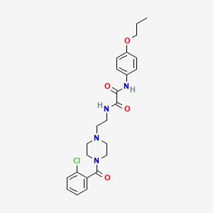 N-(2-{4-[(2-chlorophenyl)carbonyl]piperazin-1-yl}ethyl)-N'-(4-propoxyphenyl)ethanediamide