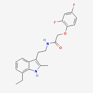 2-(2,4-difluorophenoxy)-N-[2-(7-ethyl-2-methyl-1H-indol-3-yl)ethyl]acetamide