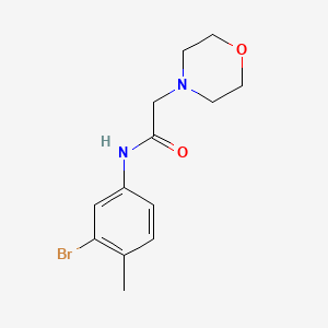 molecular formula C13H17BrN2O2 B11508268 N-(3-bromo-4-methylphenyl)-2-(morpholin-4-yl)acetamide 