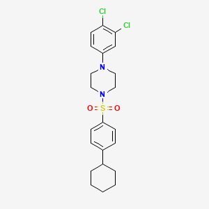 1-[(4-Cyclohexylphenyl)sulfonyl]-4-(3,4-dichlorophenyl)piperazine