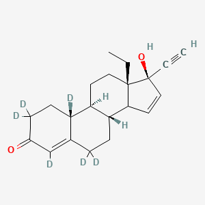 molecular formula C₂₁H₂₀D₆O₂ B1150843 Gestodene-D6 (major) 