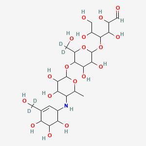 molecular formula C₂₅H₃₉D₄NO₁₈ B1150844 Acarbose-d4 