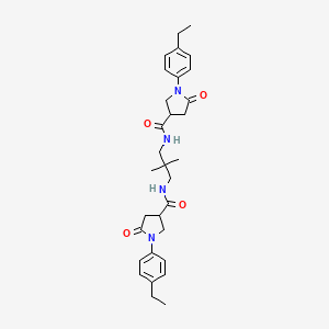 N,N'-(2,2-dimethylpropane-1,3-diyl)bis[1-(4-ethylphenyl)-5-oxopyrrolidine-3-carboxamide]