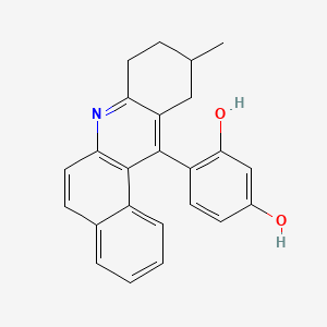 4-(10-Methyl-8,9,10,11-tetrahydrobenzo[a]acridin-12-yl)benzene-1,3-diol