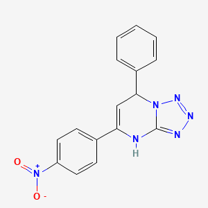 5-(4-Nitrophenyl)-7-phenyl-4,7-dihydrotetrazolo[1,5-a]pyrimidine